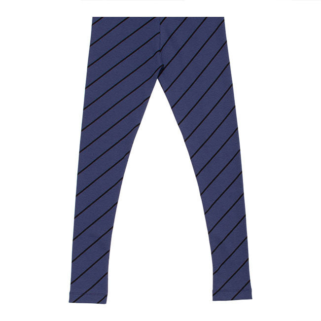 WYNKEN Luna Leggingss - Blue Diagonalonal Stripe