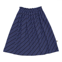WYNKEN Luna Skirt - Blue Diagonalonal Stripe