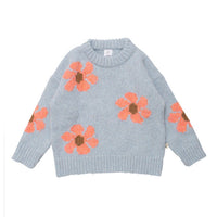 WYNKEN Fun Flower Jumper - Pale Blue