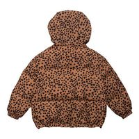 WYNKEN Animalux Short Down Coat - Tan/Black