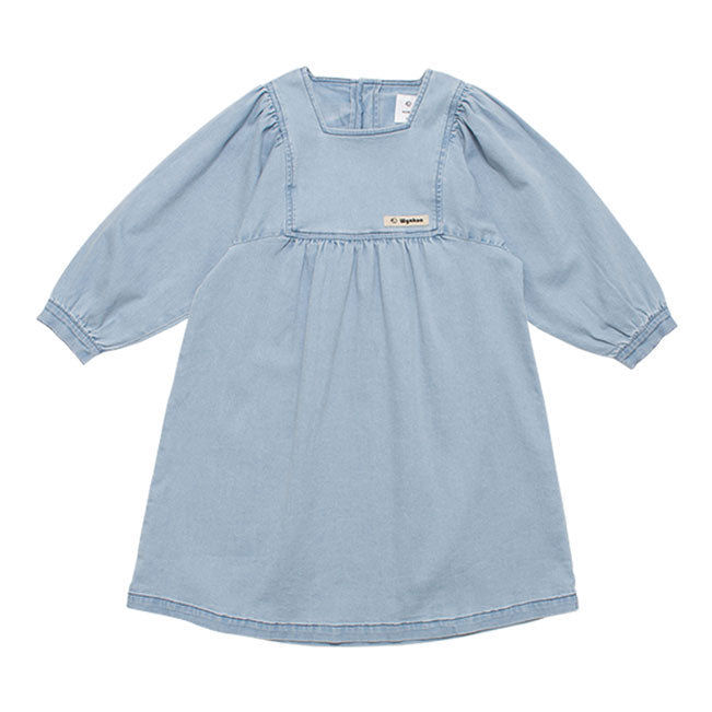WYNKEN Moonrise Dress - Pale Bleached Denim