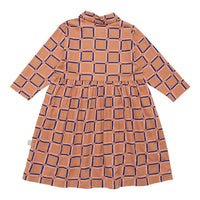 WYNKEN Nube Dress - Clay Pink Check