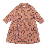 WYNKEN Nube Dress - Clay Pink Check
