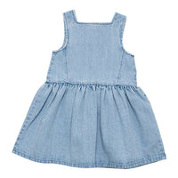 WYNKEN Maria Pinafore - Pale Bleached Denim