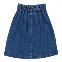 WYNKEN Long Line Snap Skirt - Indigo Mid
