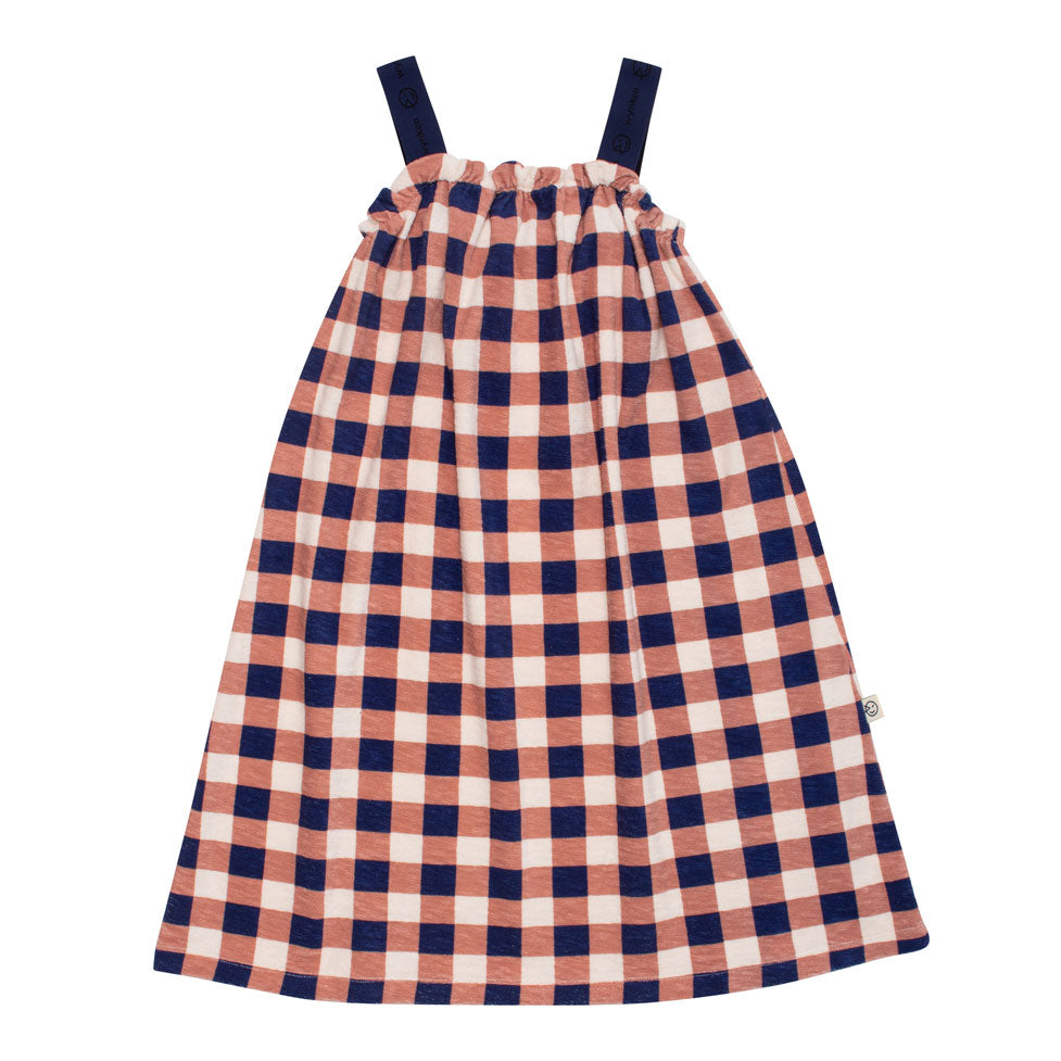 WYNKEN Brick Navy Club Sundress