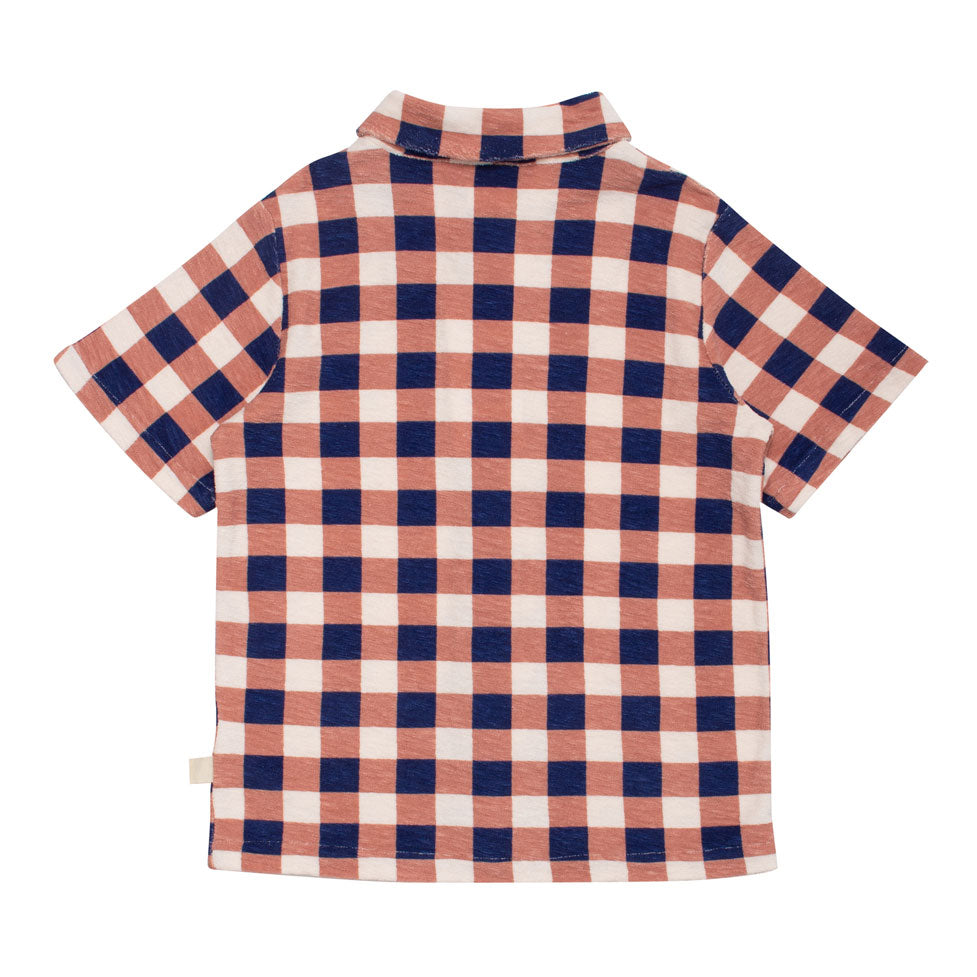 WYNKEN Brick Navy Beach Shirt