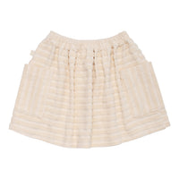 WYNKEN Chalk Terry Stripe Beach Skirt