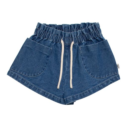 WYNKEN Mid Blue Denim Tatto Short