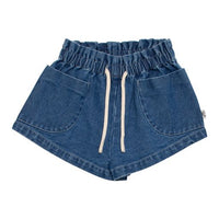 WYNKEN Mid Blue Denim Tatto Short