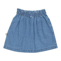 WYNKEN Mid Blue Denim Tatto Denim Skirt