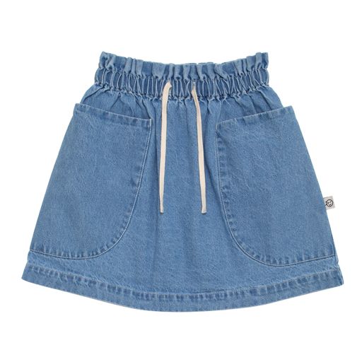 WYNKEN Mid Blue Denim Tatto Denim Skirt