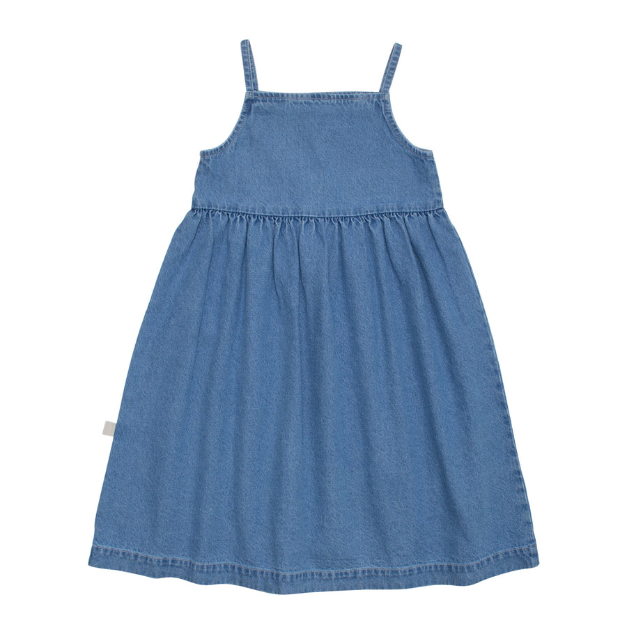 WYNKEN Mid Wash Denim Dansent Denim Sundress