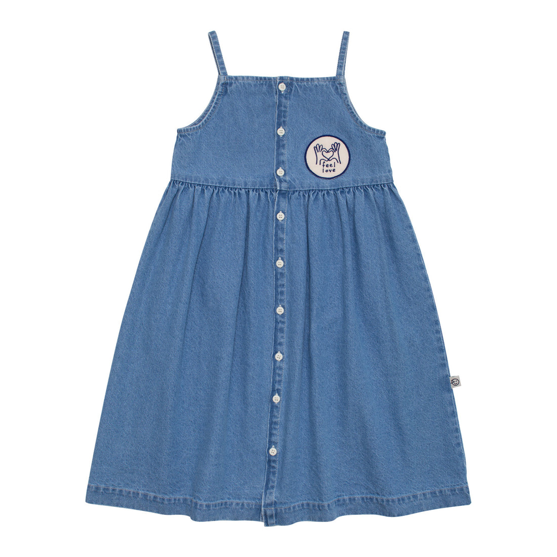 WYNKEN Mid Wash Denim Dansent Denim Sundress