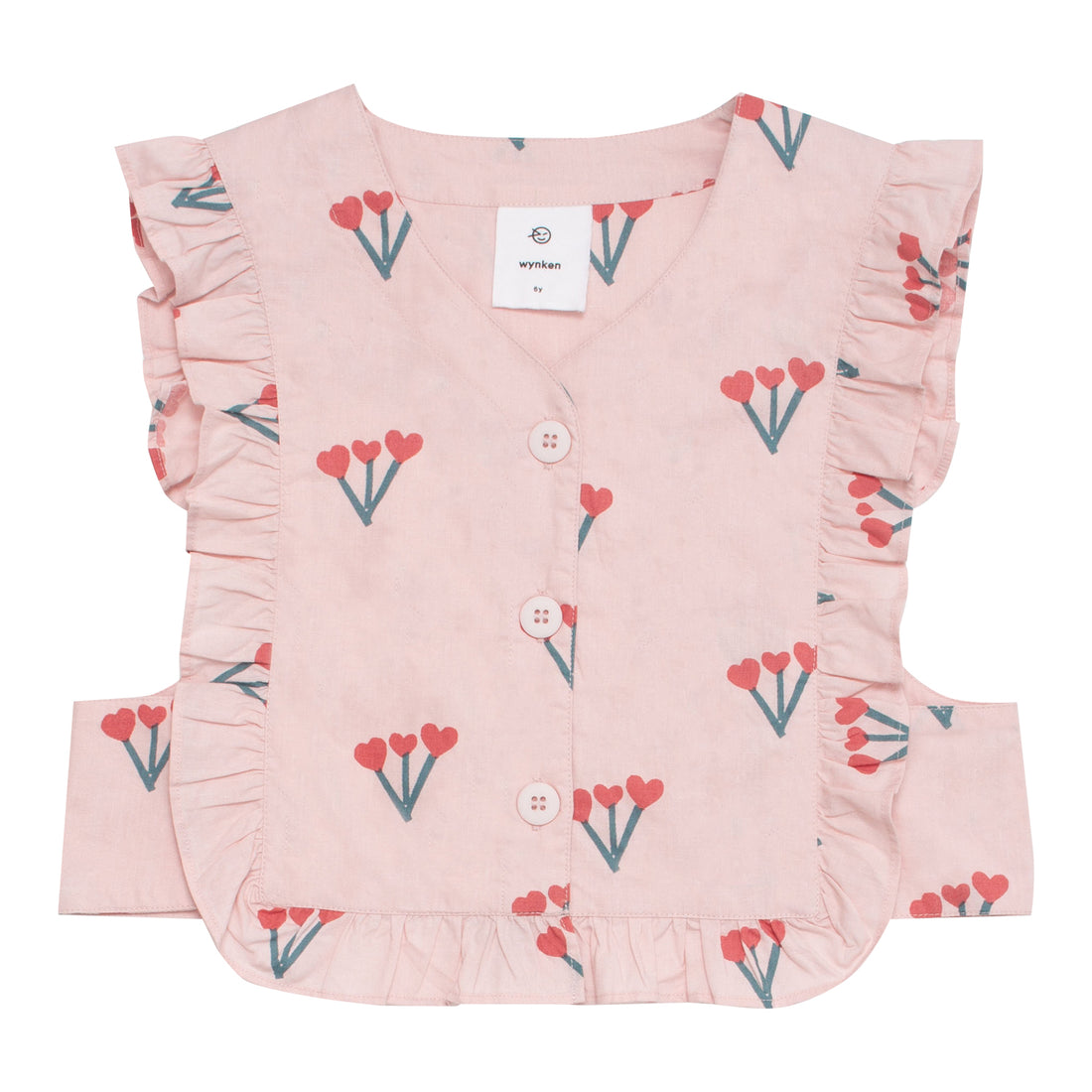 WYNKEN Muted Pink Alto Frill Waistcoat