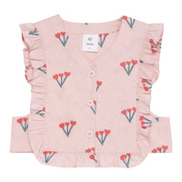WYNKEN Muted Pink Alto Frill Waistcoat
