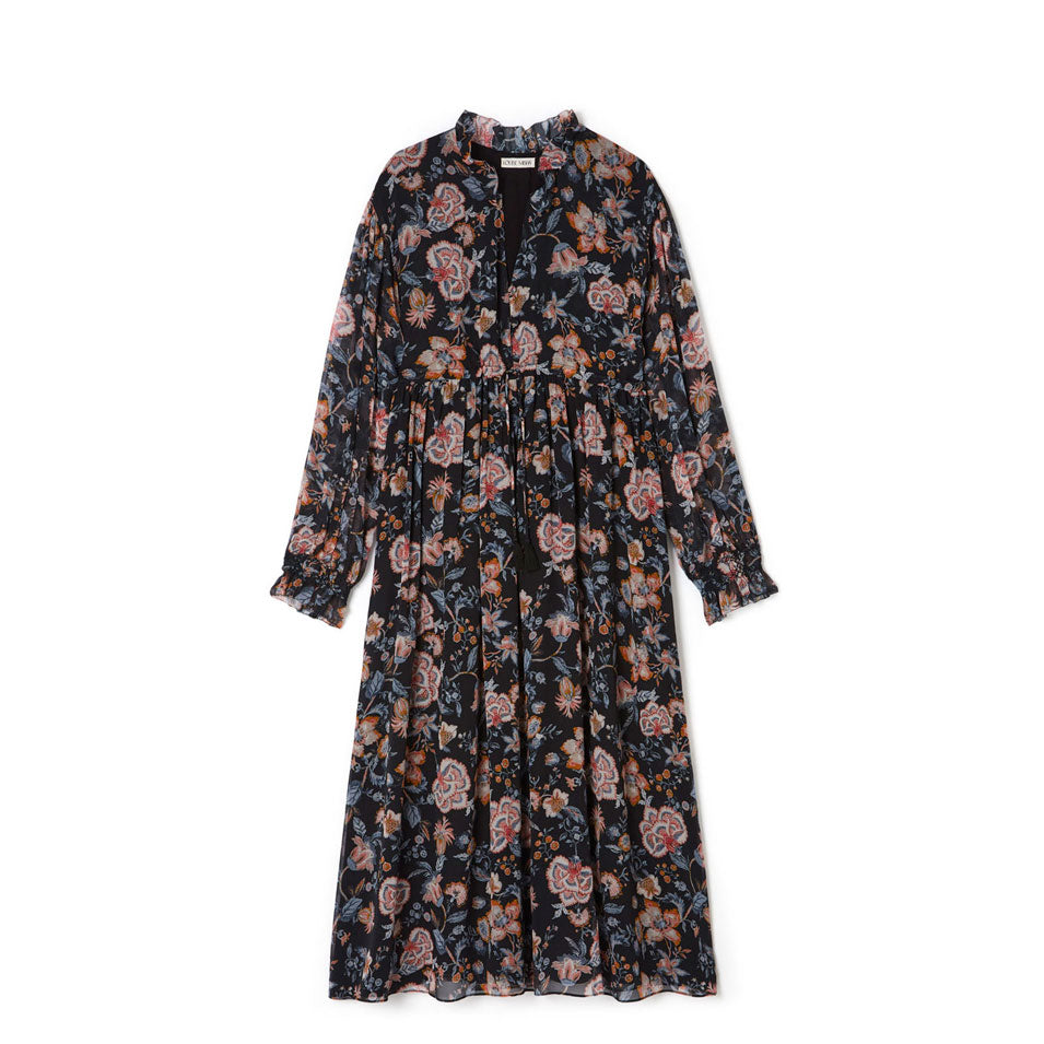 Louise Misha Charcoal Tpical Loon Chella Dress