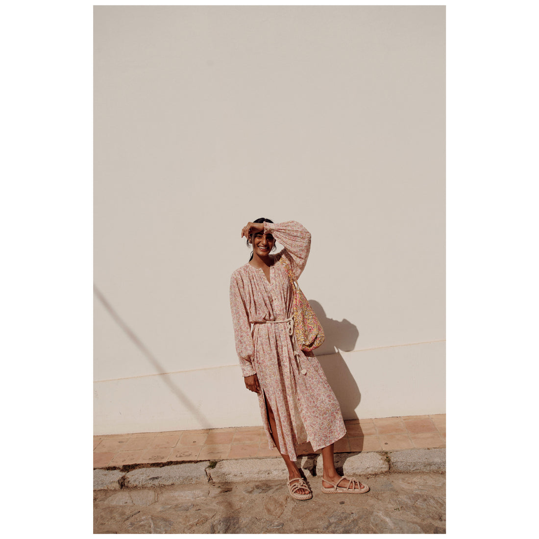 Louise Misha  Cream Padma Mudra Deepali Dress
