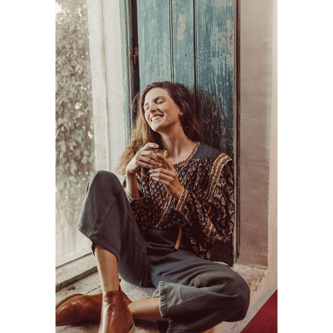 Louise Misha Cinnamon Tree Of Life Jane Blouse