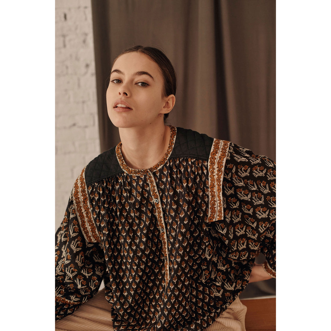 Louise Misha Cinnamon Tree Of Life Jane Blouse