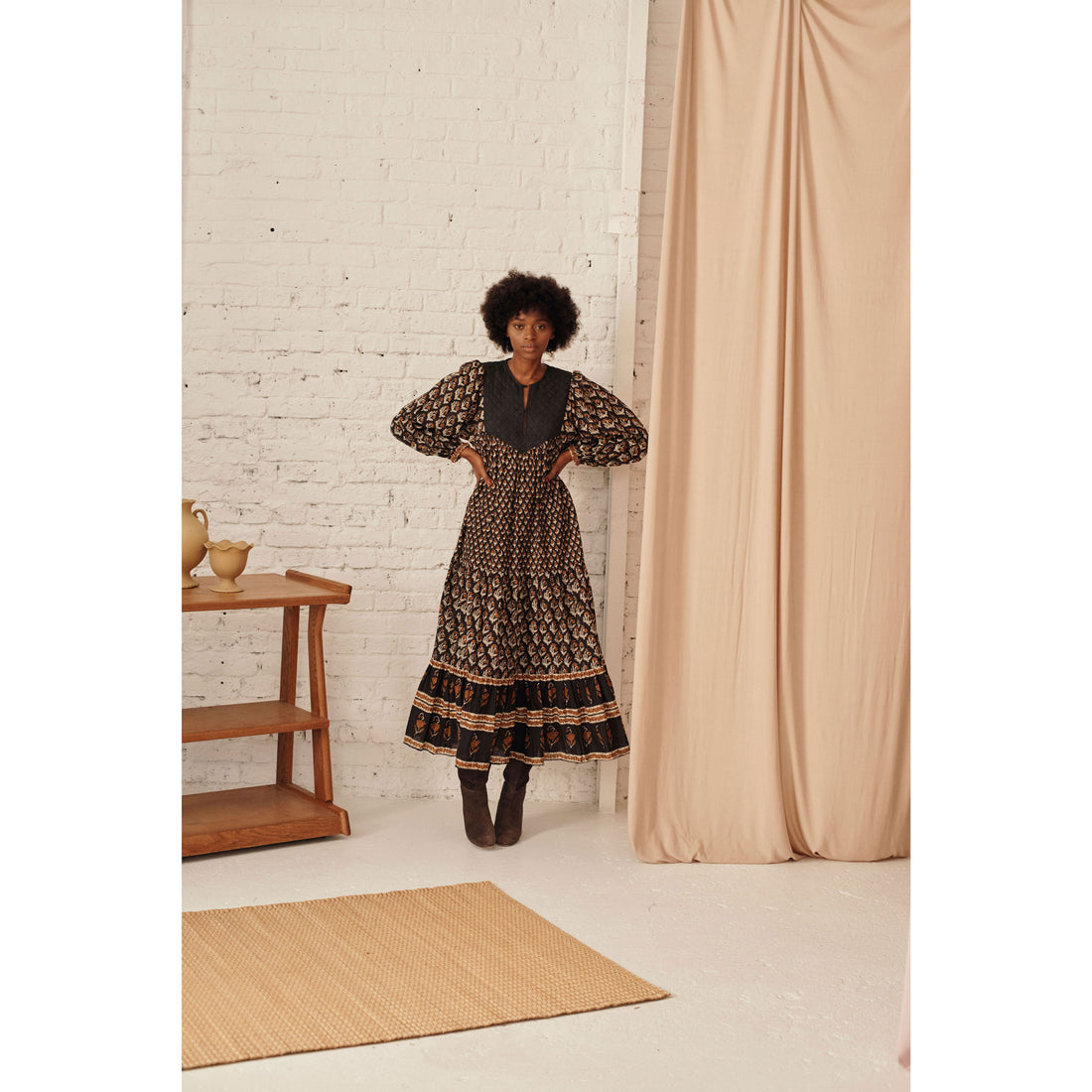 Louise Misha Cinnamon Tree Of Life Gypsy Dress