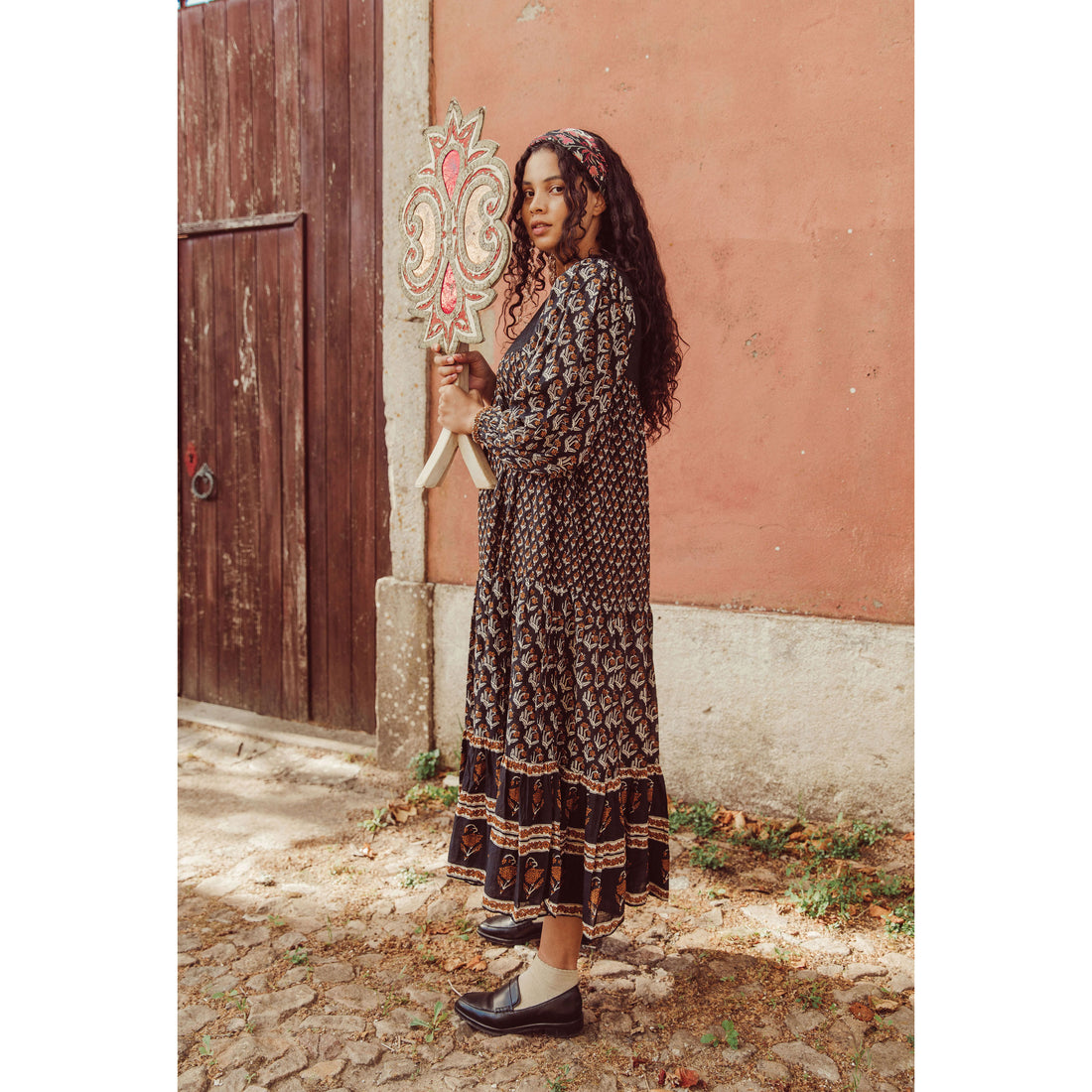 Louise Misha Cinnamon Tree Of Life Gypsy Dress