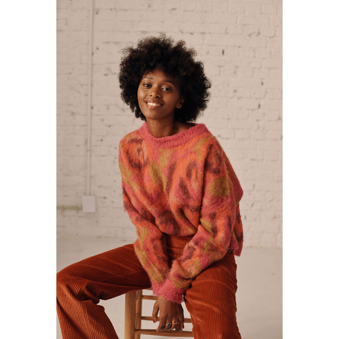 Louise Misha Fushia Dolce Knit Sweater