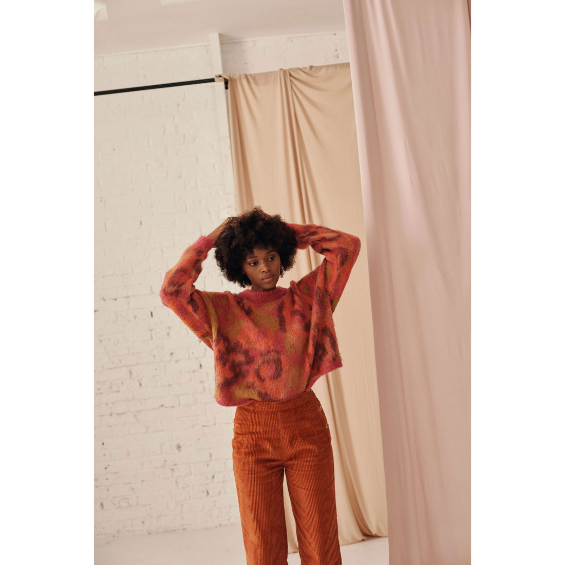 Louise Misha Fushia Dolce Knit Sweater