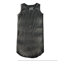 NUNUNU Washed Black Washed Tank Dress