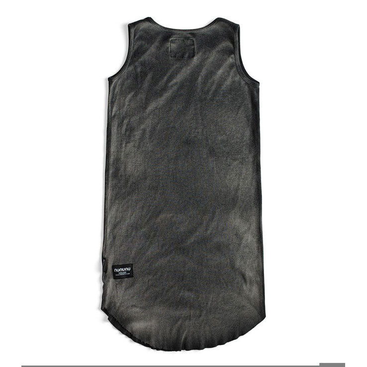 NUNUNU Washed Black Washed Tank Dress