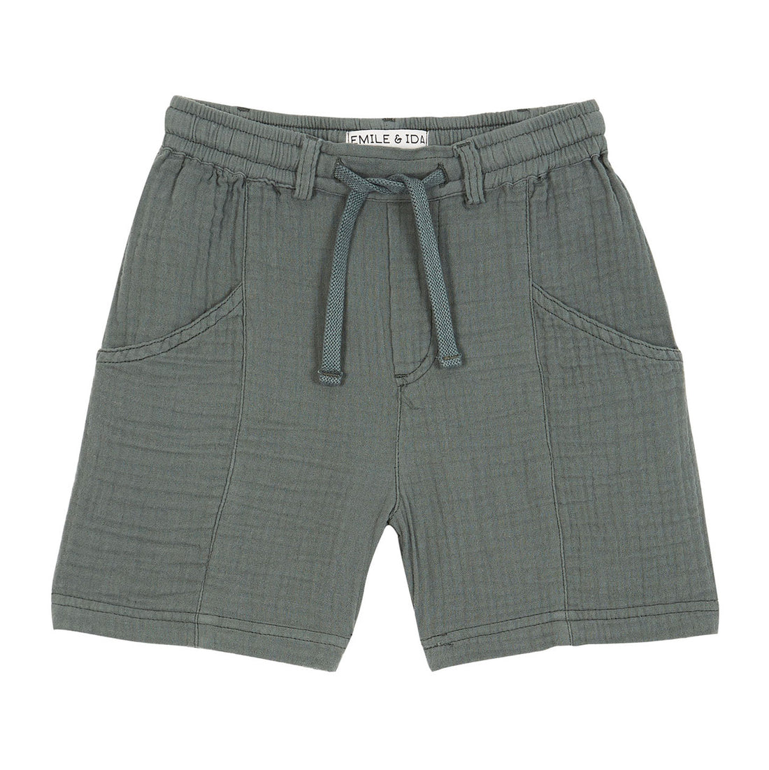 Emile et Ida Spinach Cotton Shorts