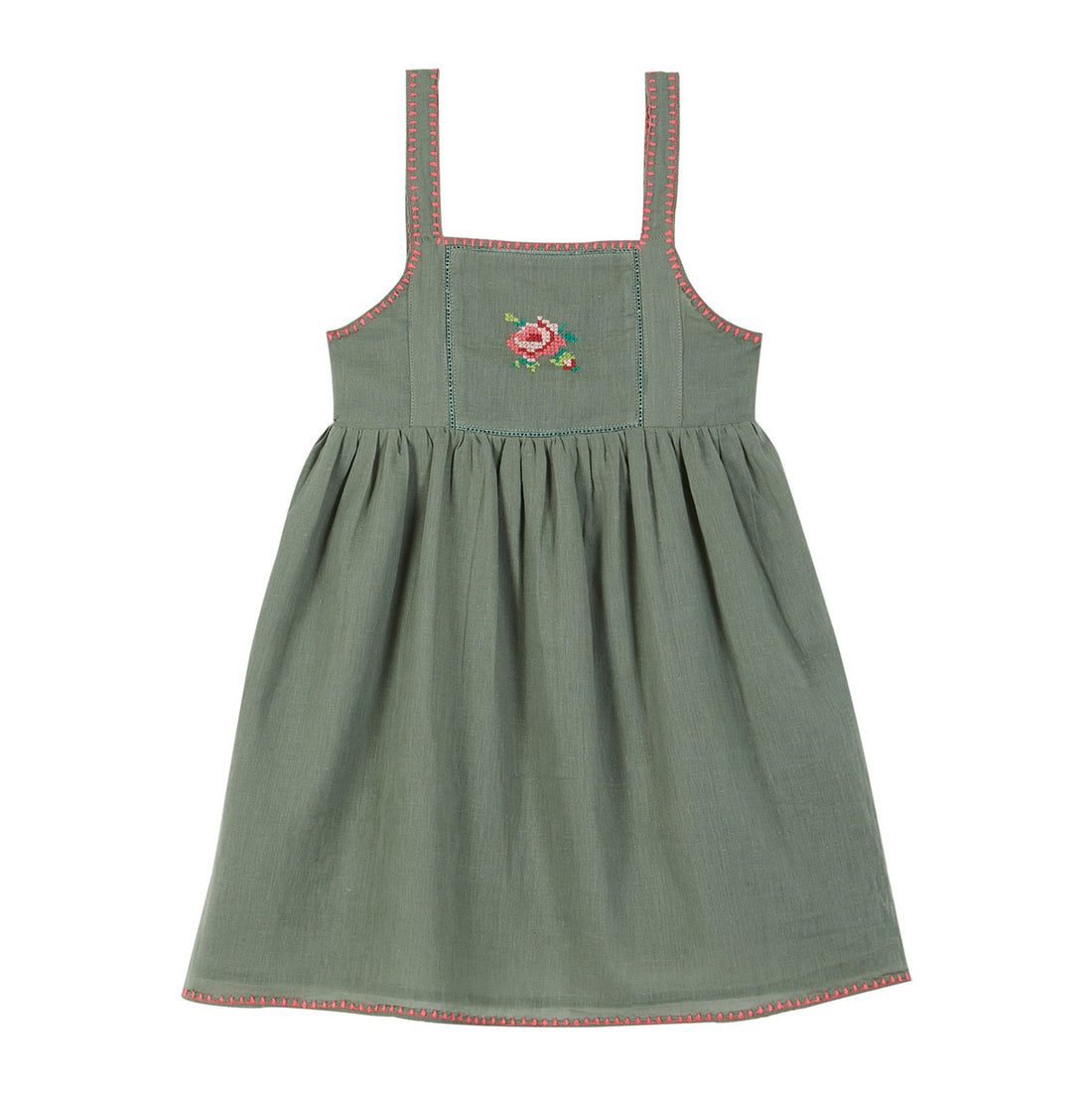 Emile et Ida Almond Cross Stitch Flower Dress