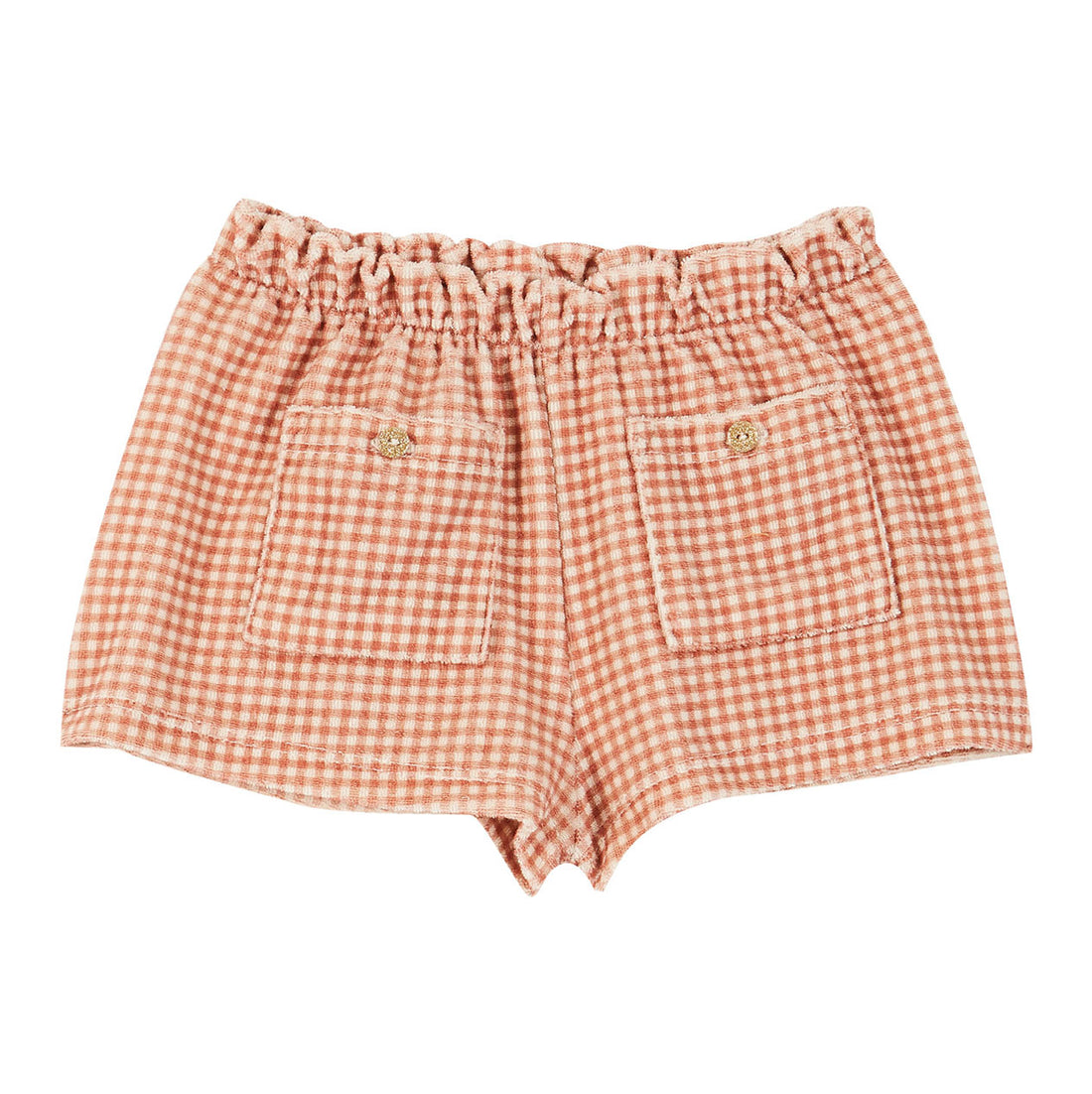 Emile et Ida Cayenne Gingham Terry Shorts