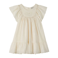 Emile et Ida Ecru Vintage Embroidered Dress