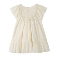 Emile et Ida Ecru Vintage Embroidered Dress