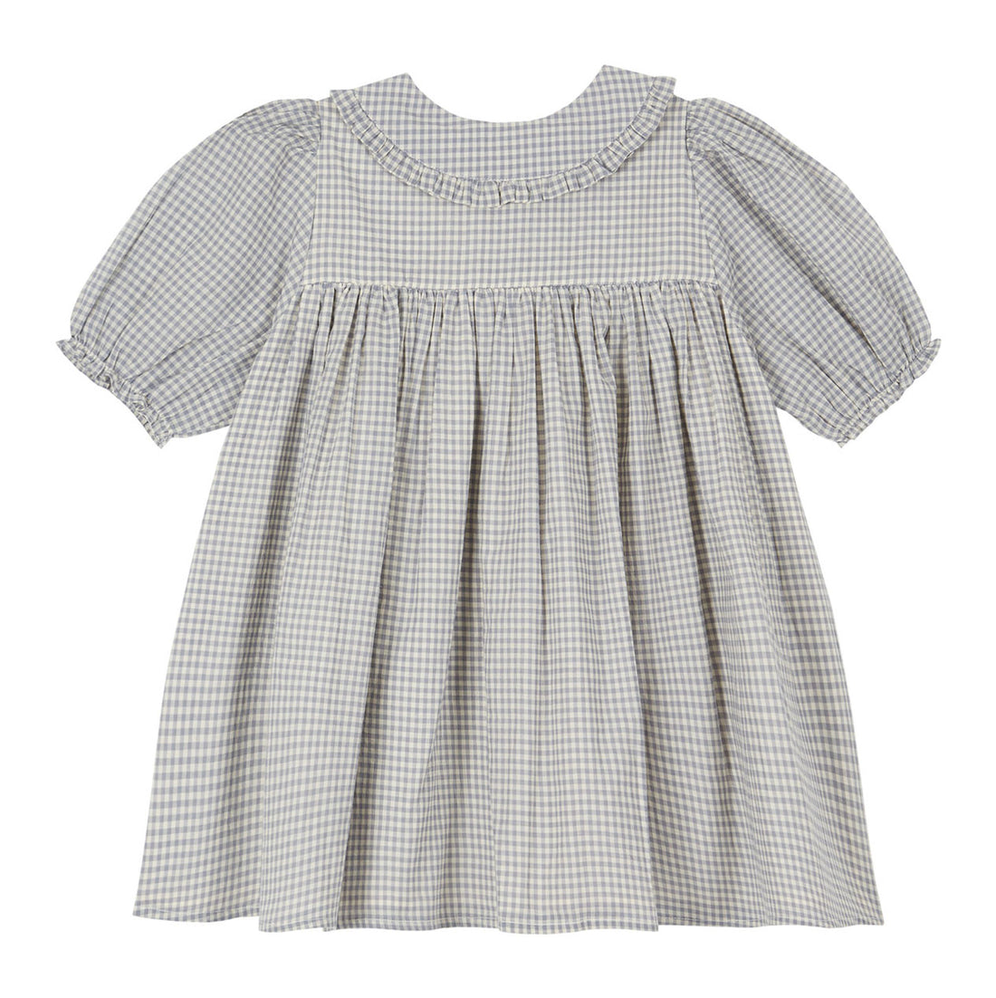 Emile et Ida Steel Gingham Collar Dress