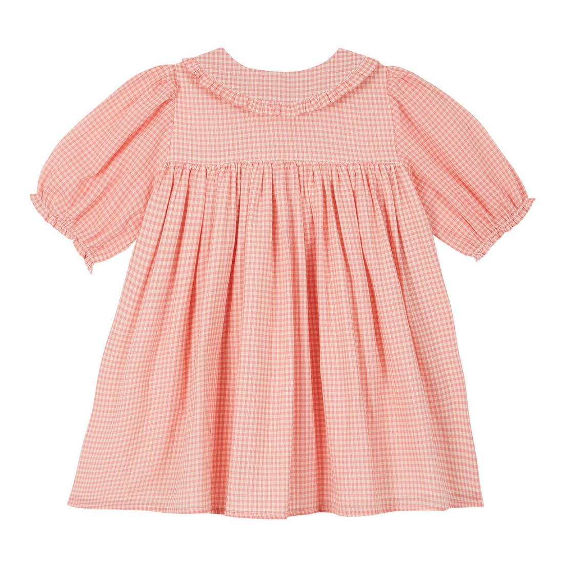 Emile et Ida Rose Gingham Collar Dress