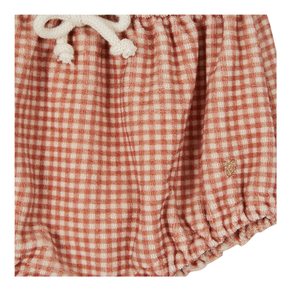 Emile et Ida Cayenne Gingham Terry Bloomers