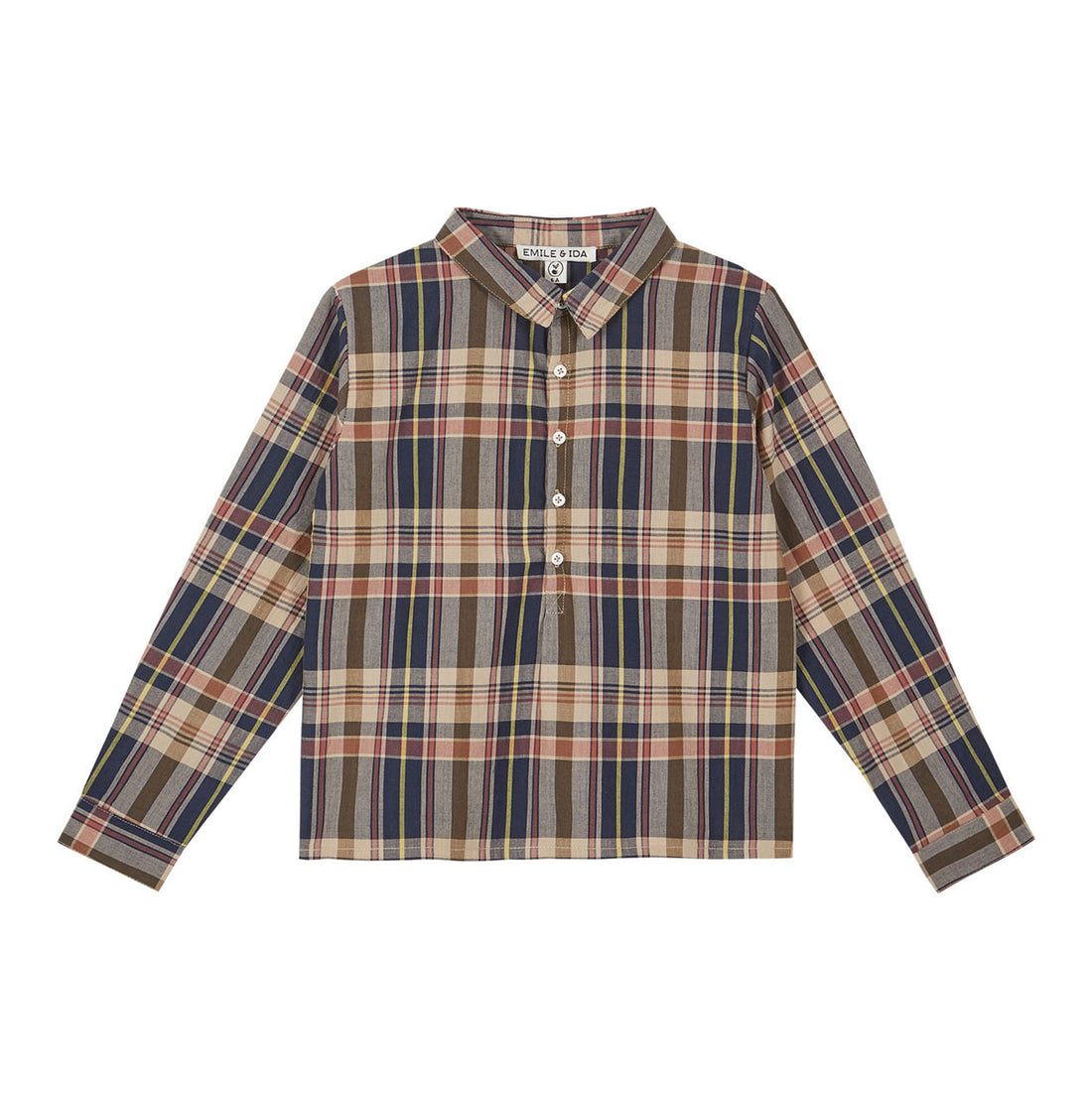 Emile et Ida Navy Plaid Shirt