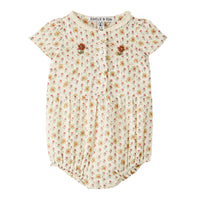 Emile et Ida Daisy Embroidered Romper