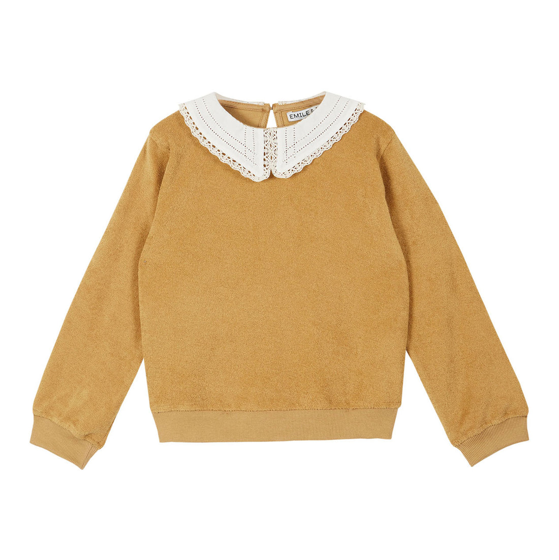 Emile et Ida Beige Collar Sweatshirt