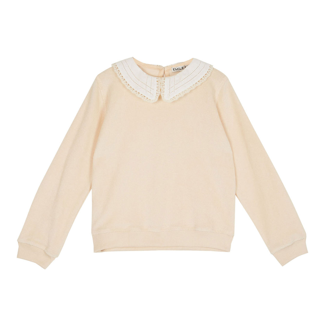 Emile et Ida Ecru Collar Sweatshirt