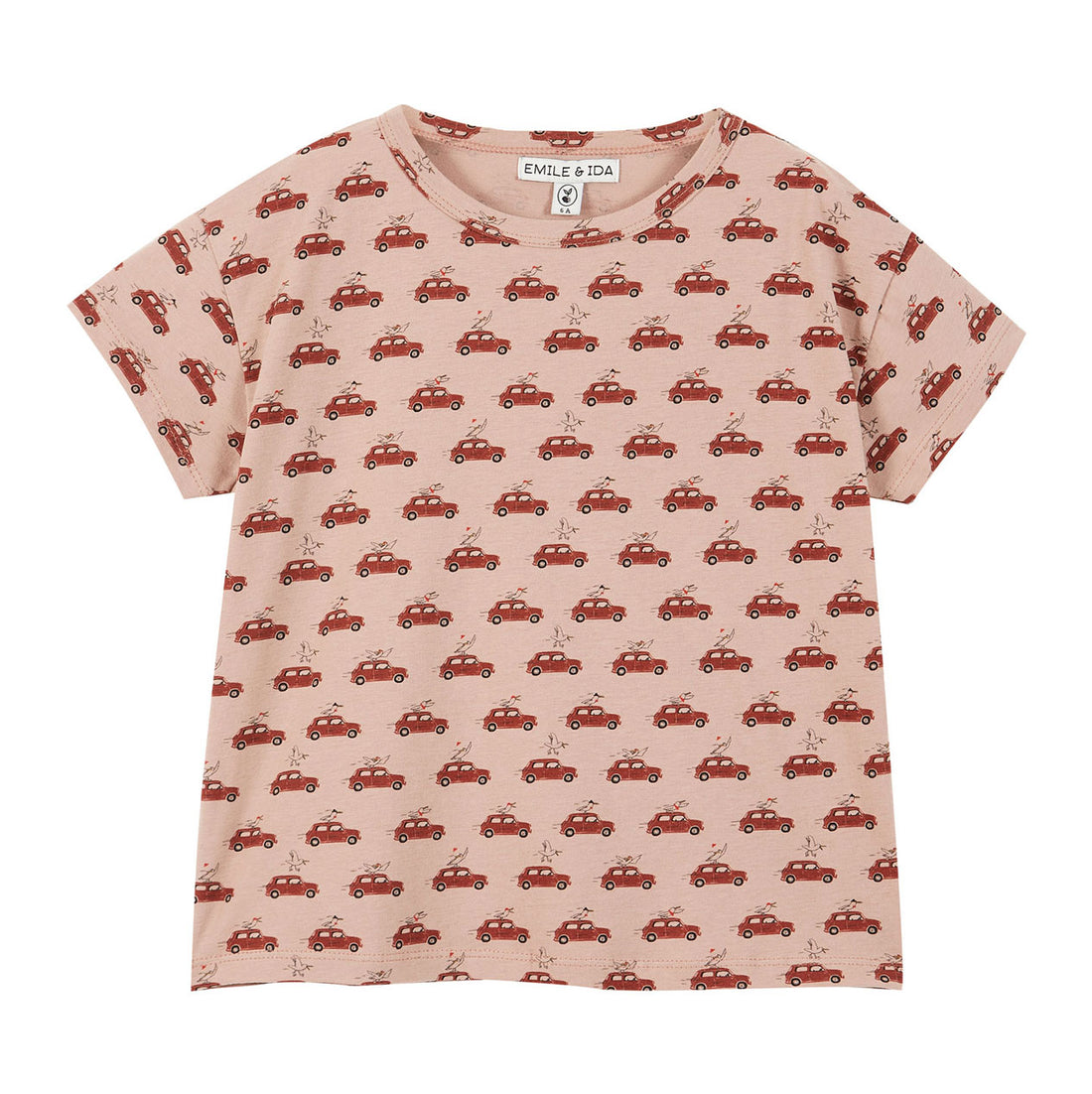 Emile et Ida Mauve Mini Cars Tee