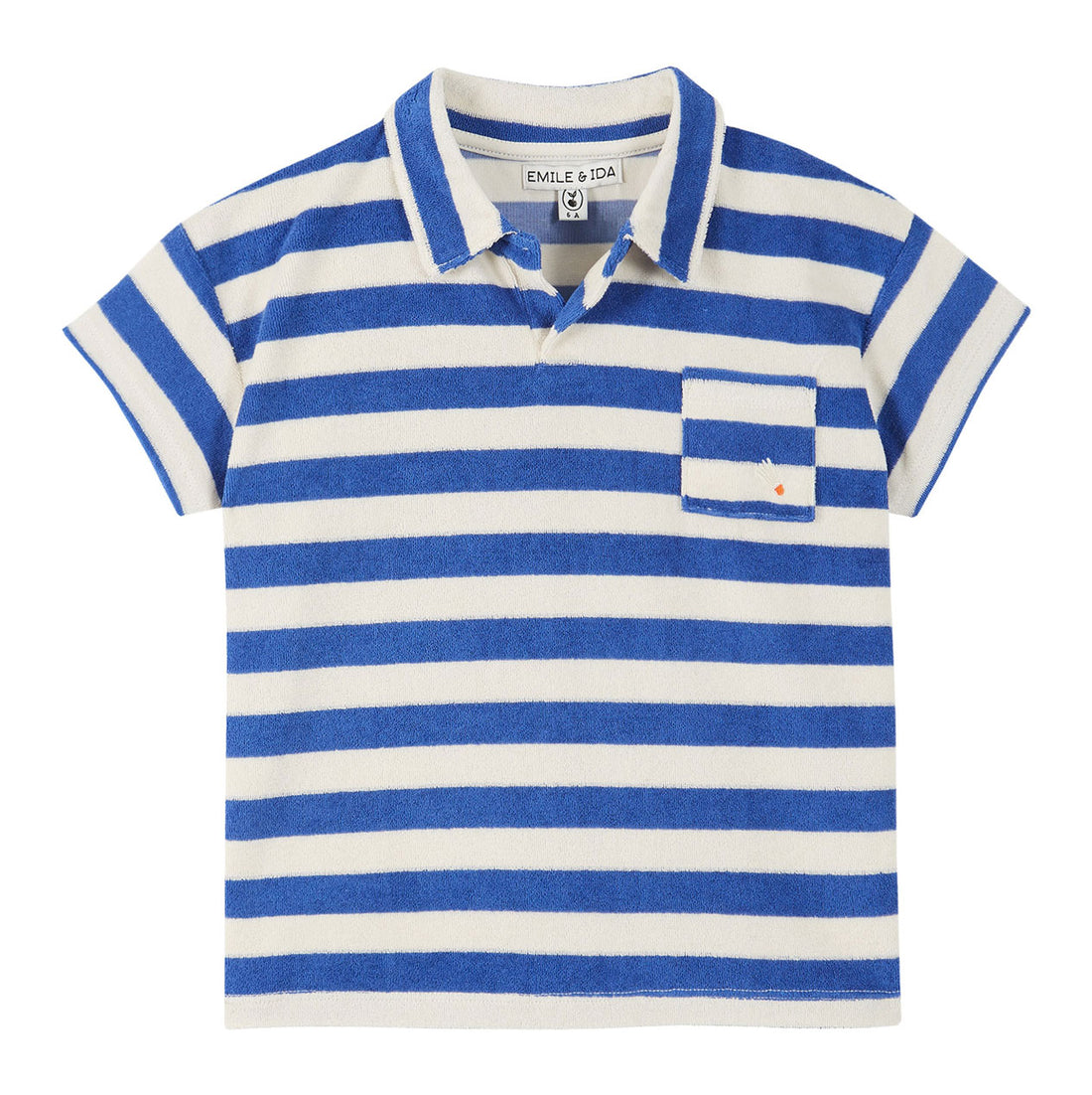 Emile et Ida Celestial Stripe Terry Polo