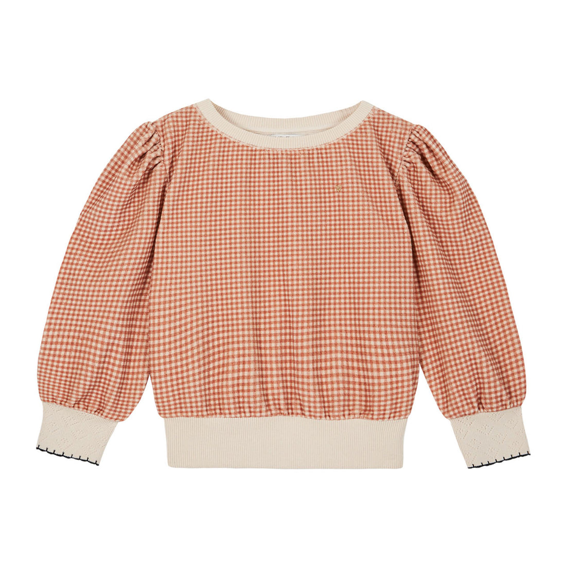 Emile et Ida Cayenne Gingham Terry Sweatshirt