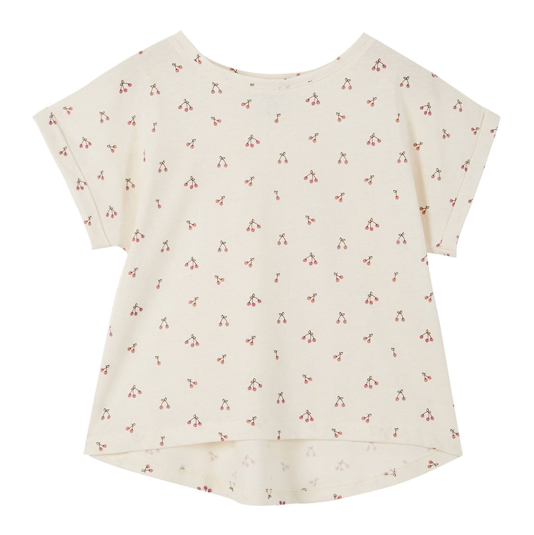 Emile et Ida Ecru Cherries Jersey Tee