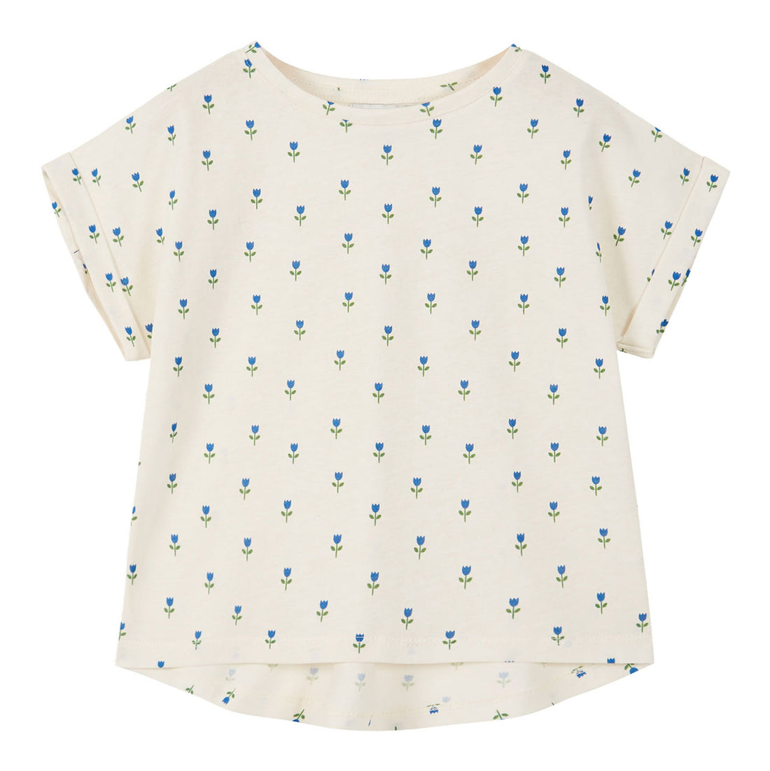 Emile et Ida Ecru Tulips Jersey Tee