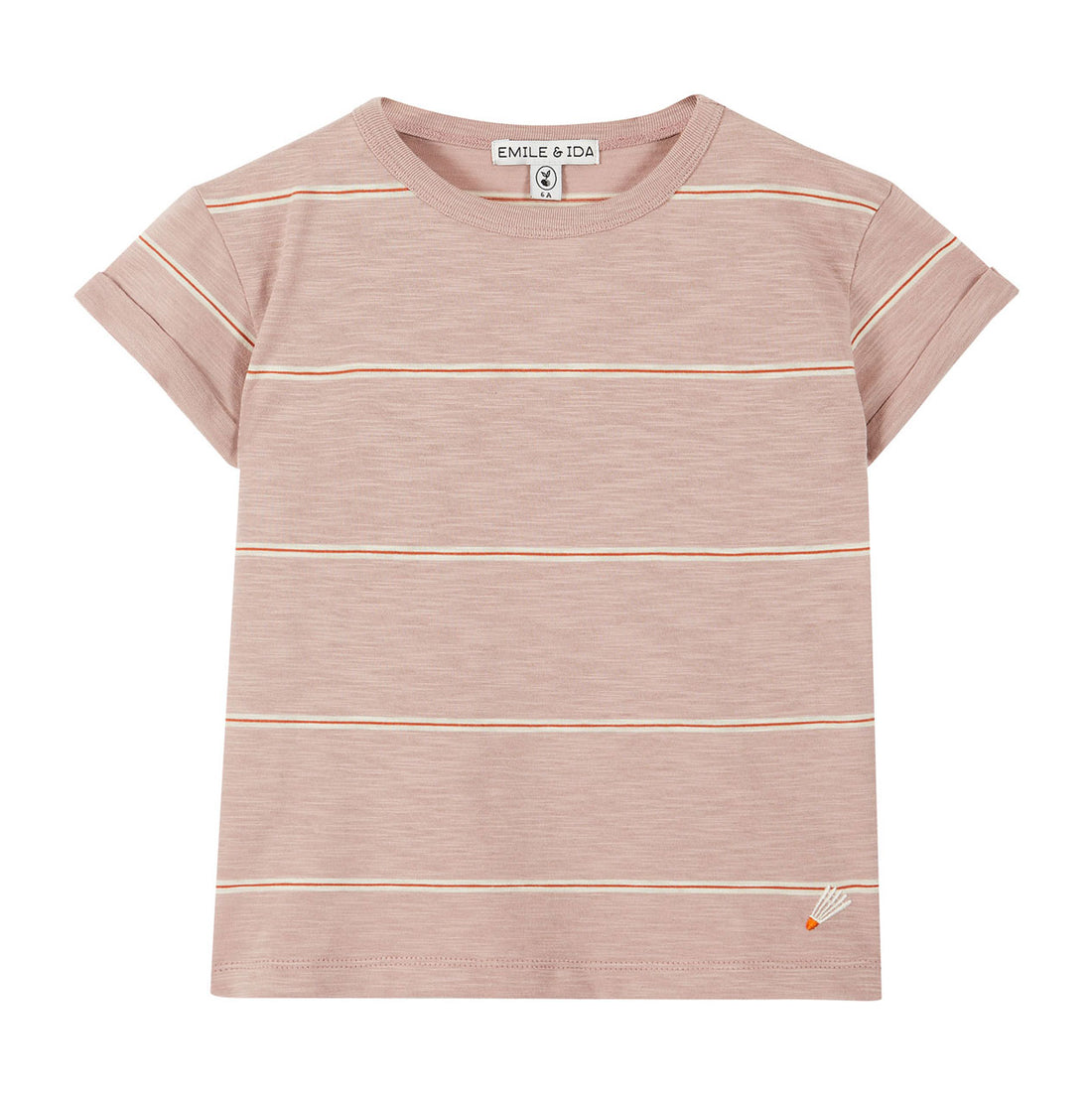 Emile et Ida Mauve Striped Tee
