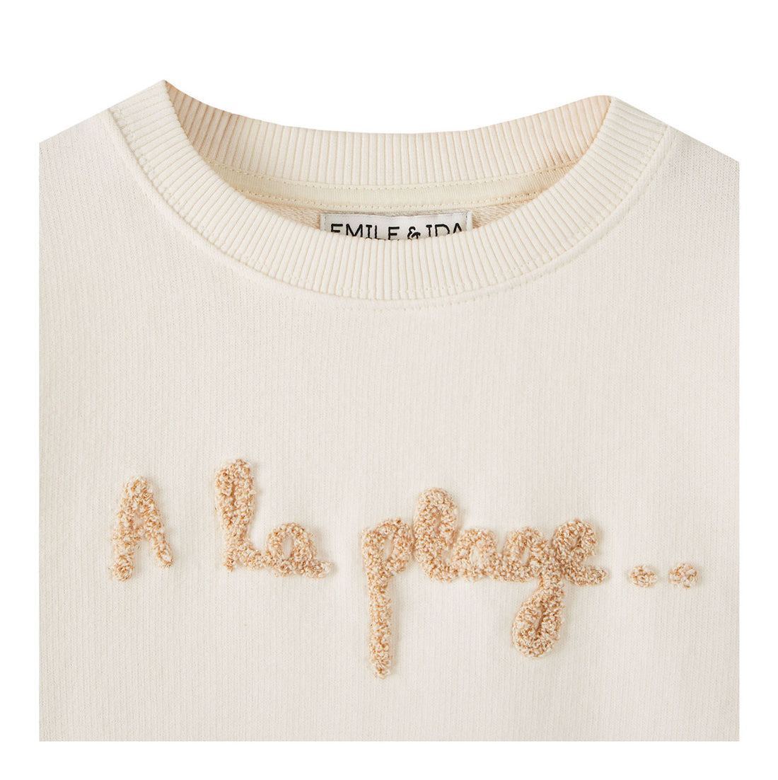 Emile et Ida Ecru Beach Sweatshirt