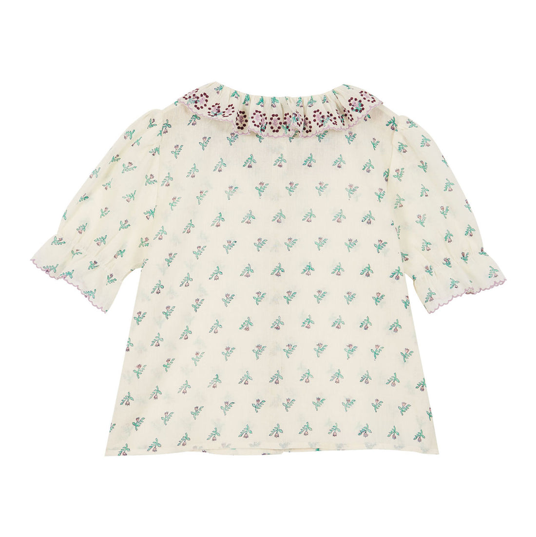 Emile et Ida Daffodil Embroidered Collar BLouse